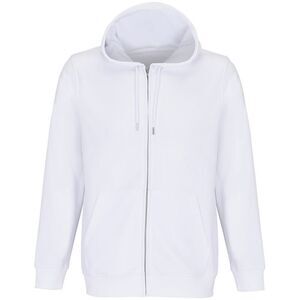 SOLS Unisex Adult Calipso Full Zip Hoodie / White